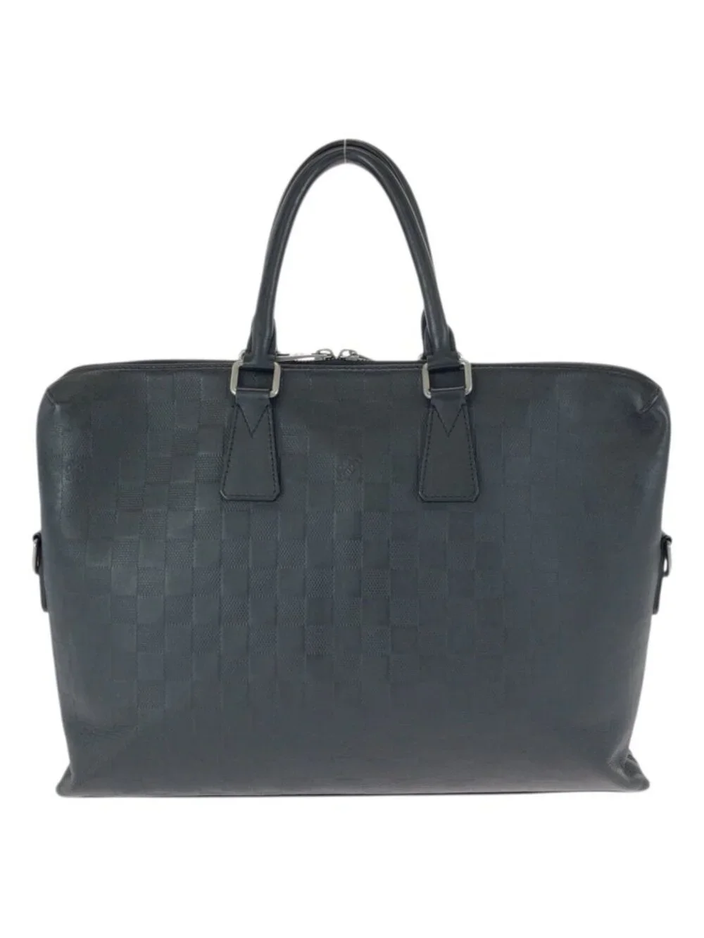 Louis Vuitton Damier Infini Porte Documin Jour Pdj Black Silver Business Bag
